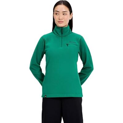 Berghaus dam Prism 2.0 Micro halv dragkedja fleecejacka, äng grön, 16 Berghaus dam Prism 2.0 Micro halv dragkedja fleecejacka, äng grön, 16