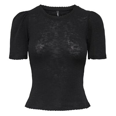 ONLY Onlnicole Life Ss O-Neck Scallop Top JRS ONLY Onlnicole Life Ss O-Neck Scallop Top JRS