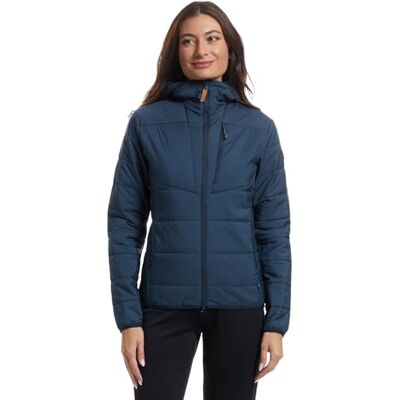 Fjällräven FJALLRAVEN Keb vadderad huvtröja för kvinnor W sweatshirt, bergsblå, XL, Bergsblå, XL Fjällräven FJALLRAVEN Keb vadderad huvtröja för kvinnor W sweatshirt, bergsblå, XL, Bergsblå, XL