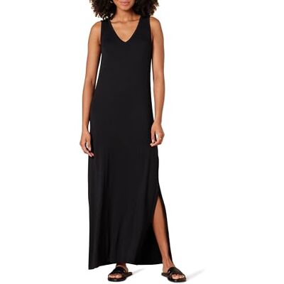 Amazon Essentials damtröja V-ringad tank maxilång klänning, svart, XX-Large Amazon Essentials damtröja V-ringad tank maxilång klänning, svart, XX-Large