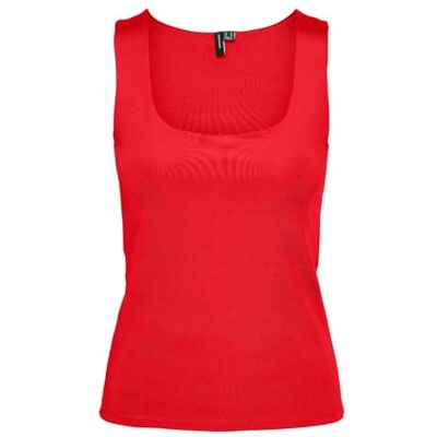 VERO MODA damtopp, Hög risk Röd, XS VERO MODA damtopp, Hög risk Röd, XS