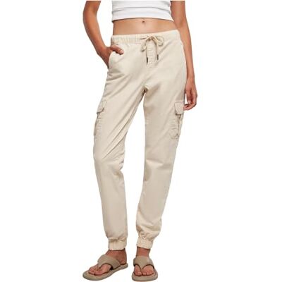 Urban Classics Dam Byxor, Beige, 5XL Urban Classics Dam Byxor, Beige, 5XL