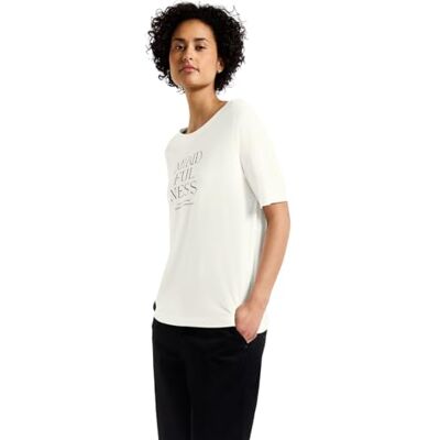 Street One mjuk damskjorta med Wording, Vit, 46 Street One mjuk damskjorta med Wording, Vit, 46