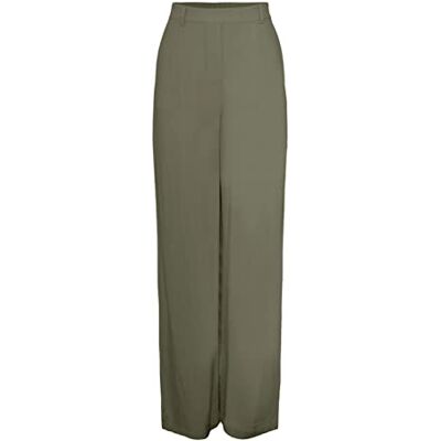 PIECES PCVINSTY HW Linen Wide Pants, Djupt ljus grön, XS PIECES PCVINSTY HW Linen Wide Pants, Djupt ljus grön, XS