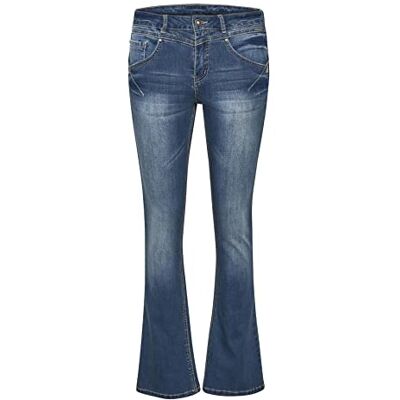 Cream dam Jeans Women's Jeans Slim Fit Bootcut Ben Midrise midja full längd dragkedja Cream dam Jeans Women's Jeans Slim Fit Bootcut Ben Midrise midja full längd dragkedja