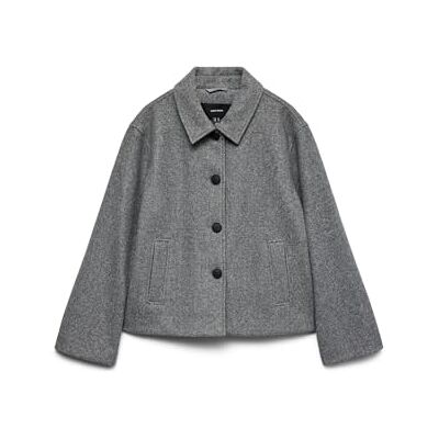 VERO MODA VMFORTUNEMIE kort jacka GA NOOS jacka, medium grå melange, L, Medium grå melerad, L VERO MODA VMFORTUNEMIE kort jacka GA NOOS jacka, medium grå melange, L, Medium grå melerad, L
