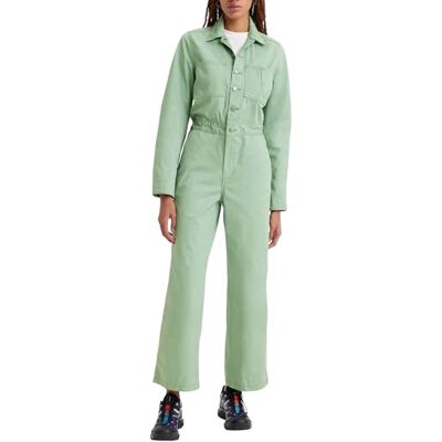 Levi's Ikonisk jumpsuit för kvinnor, Granitgrön, XS Levi's Ikonisk jumpsuit för kvinnor, Granitgrön, XS