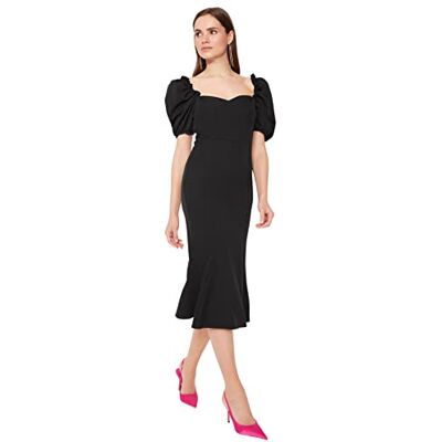 Trendyol dam detaljerad klänning Installera Dress (1-pack), svart, 34 Trendyol dam detaljerad klänning Installera Dress (1-pack), svart, 34