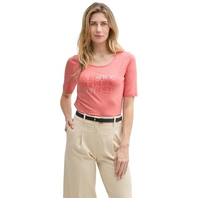 TOM TAILOR dam-t-shirt med tryck, 14980 – rosenträ rosa, M TOM TAILOR dam-t-shirt med tryck, 14980 – rosenträ rosa, M