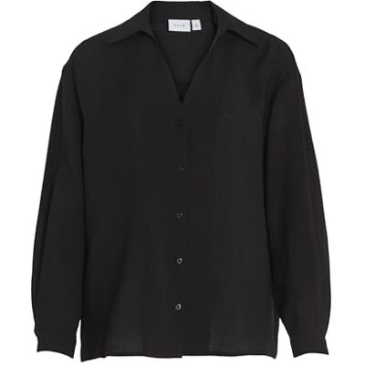Vila dam Vidomira V-neck L/S Shirt Noos Blus Vila dam Vidomira V-neck L/S Shirt Noos Blus