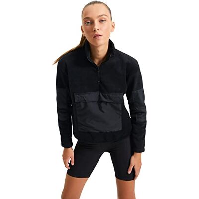 Trendyol Dam TWOAW21SW0147 sweatshirt, svart, S, Svart, S Trendyol Dam TWOAW21SW0147 sweatshirt, svart, S, Svart, S