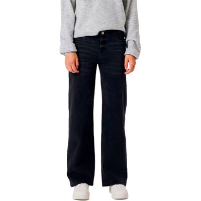 Lmtd Nlfteppi DNM Nw Wide Pant Noos, Svart denim, 134 Lmtd Nlfteppi DNM Nw Wide Pant Noos, Svart denim, 134