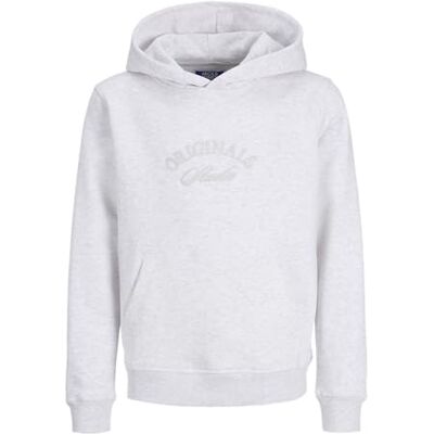 JACK & JONES Jorbleecker branding Sweat Hood Bf Jnr, Ljus vit, 140 JACK & JONES Jorbleecker branding Sweat Hood Bf Jnr, Ljus vit, 140