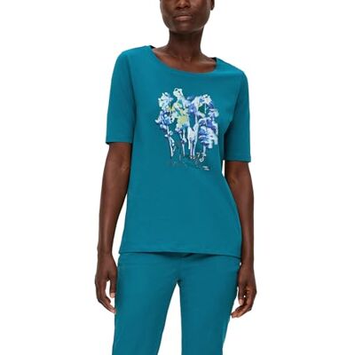 s.Oliver Dam-t-shirt kortärmad blå grön 34, Blågrön, 34 s.Oliver Dam-t-shirt kortärmad blå grön 34, Blågrön, 34