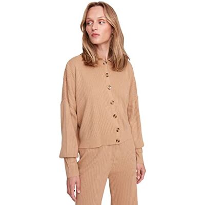 Trendyol Dam mandarinkrage vanlig vanlig tröja sweatshirt, kamel, L, Camel, L Trendyol Dam mandarinkrage vanlig vanlig tröja sweatshirt, kamel, L, Camel, L
