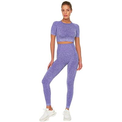Trendyol Sömlösa sportstrumpbyxor. Yogabyxor, lila, extra små Trendyol Sömlösa sportstrumpbyxor. Yogabyxor, lila, extra små