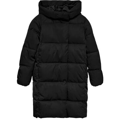 VERO MODA dam Vmstella Coat Noos quiltad kappa, svart, S VERO MODA dam Vmstella Coat Noos quiltad kappa, svart, S