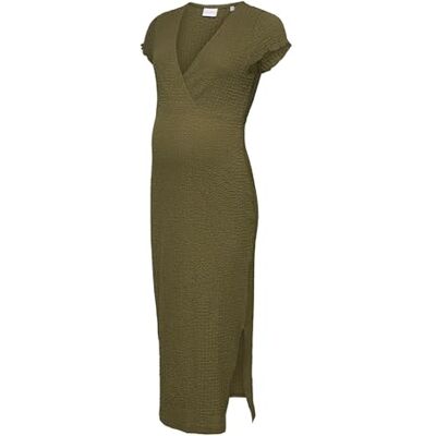 MAMA.LICIOUS Mldonna Cap Tess JRS Midi Dress 2F Noos, Kalamata, M MAMA.LICIOUS Mldonna Cap Tess JRS Midi Dress 2F Noos, Kalamata, M