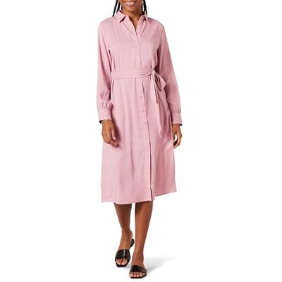 Amazon Essentials Georgette långärmad damklänning, midi-längd, mauve, XX-Large Amazon Essentials Georgette långärmad damklänning, midi-längd, mauve, XX-Large