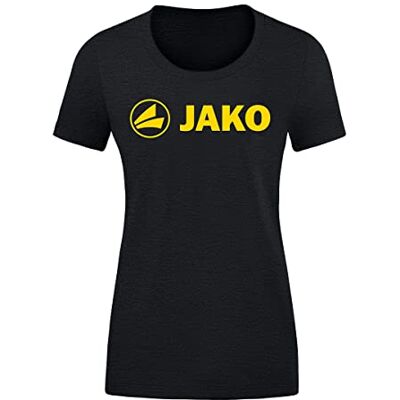 JAKO Damer T-shirt promo T-shirt promo svart melerad/citro 36 JAKO Damer T-shirt promo T-shirt promo svart melerad/citro 36