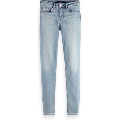 Scotch & Soda Dam Core Bohemisk Enna Mid Rise Skinny Blue Mind Jeans, Blå Mind 7632, 25W x 32L Scotch & Soda Dam Core Bohemisk Enna Mid Rise Skinny Blue Mind Jeans, Blå Mind 7632, 25W x 32L
