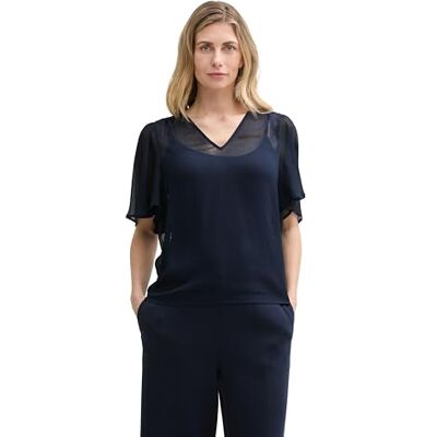 TOM TAILOR damblus, 10668 – himmelskaptensblå, 46 TOM TAILOR damblus, 10668 – himmelskaptensblå, 46