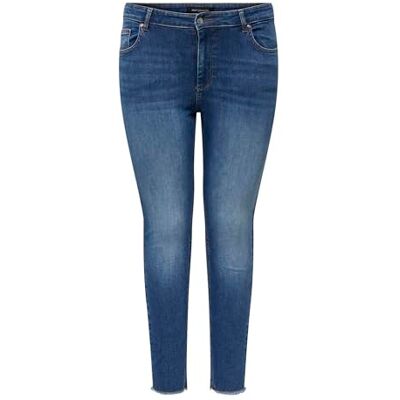 ONLY Carmakoma Carwilly Reg SK Ank RW DNM Tai263 Noos Kvinna, Medium Denim Blå, 46W / 32L ONLY Carmakoma Carwilly Reg SK Ank RW DNM Tai263 Noos Kvinna, Medium Denim Blå, 46W / 32L