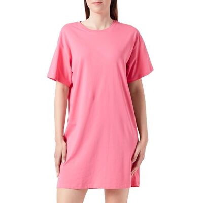 PIECES Women's Pcria Ss Dress Noos Bc, Rosa (Hot Pink), XS PIECES Women's Pcria Ss Dress Noos Bc, Rosa (Hot Pink), XS