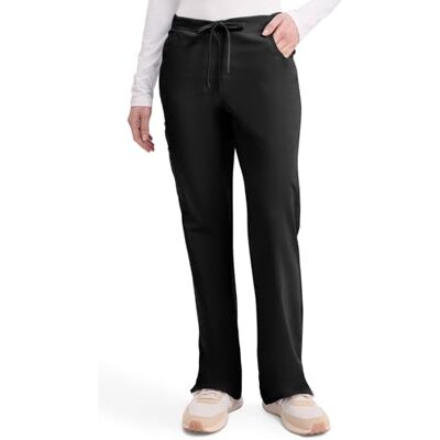 Dickies dam signatur medelhög midja dragsko scrubs cargobyxa, Svart, XXL stor Dickies dam signatur medelhög midja dragsko scrubs cargobyxa, Svart, XXL stor
