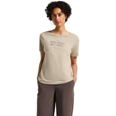 Street One dam washed-look T-shirt, Coastal Beige, 36 Street One dam washed-look T-shirt, Coastal Beige, 36