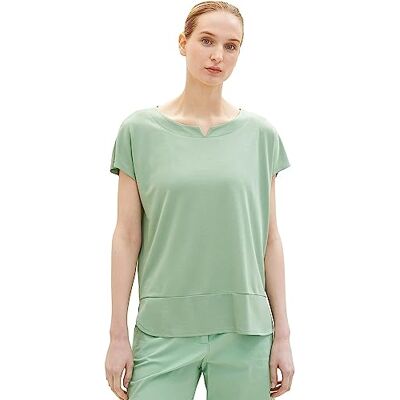 TOM TAILOR Damer T-shirt 1035892, 31034 Okra Green, XXL TOM TAILOR Damer T-shirt 1035892, 31034 Okra Green, XXL