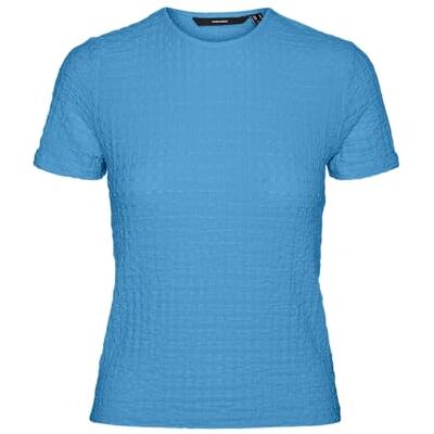 VERO MODA dam Vmelene Short Ss Top JRS T-shirt, Bonnie blå, XS VERO MODA dam Vmelene Short Ss Top JRS T-shirt, Bonnie blå, XS