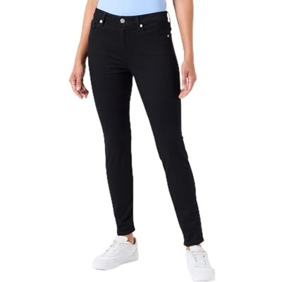 Tommy Hilfiger damjeans byxor Como Skinny Fit Mid Rise, Denim (svart), 32W / 32L Tommy Hilfiger damjeans byxor Como Skinny Fit Mid Rise, Denim (svart), 32W / 32L