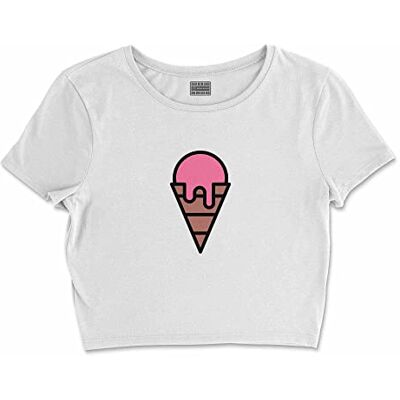 Bona Basics , Digitalt tryck, bas-t-shirt för kvinnor, 100% bomull, vit, avslappnad, damtoppar, storlek: L, Vitt och blått Bona Basics , Digitalt tryck, bas-t-shirt för kvinnor, 100% bomull, vit, avslappnad, damtoppar, storlek: L, Vitt och blått