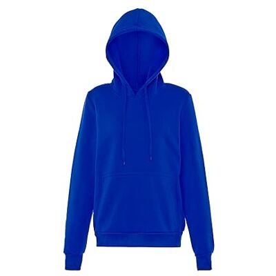 NALLY Trendig tröja huvtröja för kvinnor polyester kobolt storlek L, kobolt, L NALLY Trendig tröja huvtröja för kvinnor polyester kobolt storlek L, kobolt, L