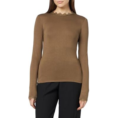 VERO MODA Bestseller A/S VMROSA LS Highhneck TOP JRS NOOS, kapsyler, S VERO MODA Bestseller A/S VMROSA LS Highhneck TOP JRS NOOS, kapsyler, S