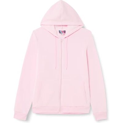 UCY Snygg huvtröja för kvinnor, med dragkedja, polyester, söt, rosa, storlek XXL, Söt rosa, XXL UCY Snygg huvtröja för kvinnor, med dragkedja, polyester, söt, rosa, storlek XXL, Söt rosa, XXL