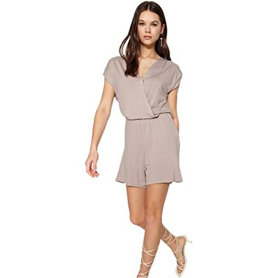 Trendyol Dam vanlig stickad overall, mink, S, Mink, S Trendyol Dam vanlig stickad overall, mink, S, Mink, S