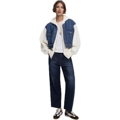 Desigual Sweat_Trucker, 1011 gräddvit, M, Vit, M Desigual Sweat_Trucker, 1011 gräddvit, M, Vit, M