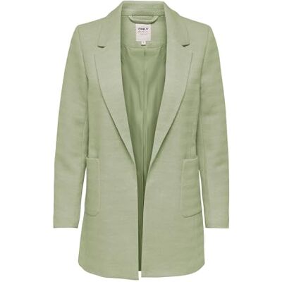 ONLY Kvinnors ONLBAKER-Linea L/S Coatigan CC PNT kappa, reseda/detalj: vit melange, S ONLY Kvinnors ONLBAKER-Linea L/S Coatigan CC PNT kappa, reseda/detalj: vit melange, S