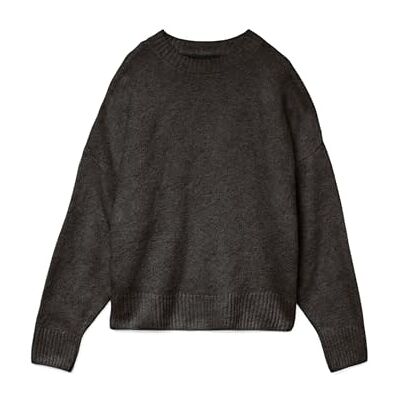 VERO MODA VMBOOM LS O-hals tröja GA NOOS, Choklad tårta/detalj: melerad, XL VERO MODA VMBOOM LS O-hals tröja GA NOOS, Choklad tårta/detalj: melerad, XL
