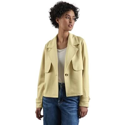 Street One dam kort trenchcoat, Mellow Yellow, 42 Street One dam kort trenchcoat, Mellow Yellow, 42