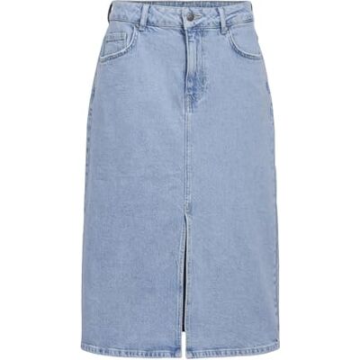 Object Dam objellen Mw Midi denim kjol Noos kjol, Ljusblå denim, XS Object Dam objellen Mw Midi denim kjol Noos kjol, Ljusblå denim, XS