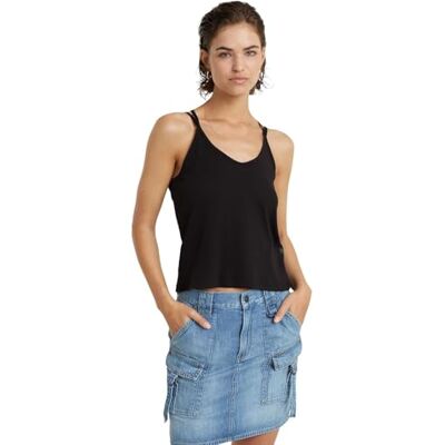 G-STAR RAW Spaghetti Strap Tank Top wmn, Svart (Dk Black D24518-5268-6484), XL G-STAR RAW Spaghetti Strap Tank Top wmn, Svart (Dk Black D24518-5268-6484), XL