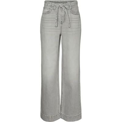 VERO MODA VMKATHY HR breda denim jeans LI2107, Ljusgrå denim, 27W / 32L VERO MODA VMKATHY HR breda denim jeans LI2107, Ljusgrå denim, 27W / 32L