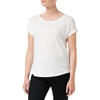 Build Your Brand Ladies Long Slub Tee, kortärmad dam-t-shirt av bomull finns i många färger, storlekar XS-5XL, Vit, XL Build Your Brand Ladies Long Slub Tee, kortärmad dam-t-shirt av bomull finns i många färger, storlekar XS-5XL, Vit, XL