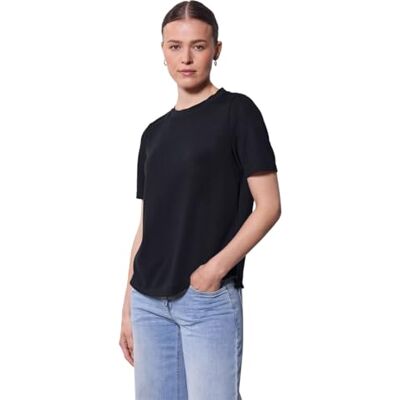 Street One Studio dam stickad look T-shirt, Mörkblå, 40 Street One Studio dam stickad look T-shirt, Mörkblå, 40