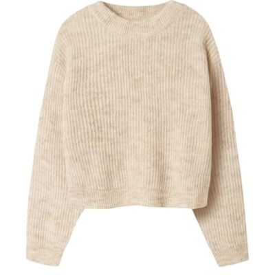 NAME IT Nkfholly Ls Boxy Short Knit Noos, Ren kashmir, 122-128 NAME IT Nkfholly Ls Boxy Short Knit Noos, Ren kashmir, 122-128