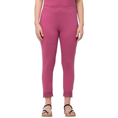 Ulla Popken dam leggings, fuchsia, 45W Ulla Popken dam leggings, fuchsia, 45W