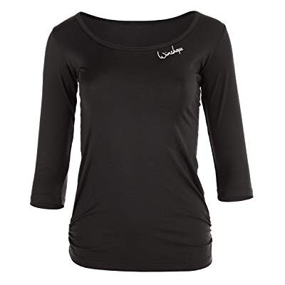 WINSHAPE Damer kvinnor superlätt funktionell 3/4-arm skjorta Aet107, smal stil fitness yoga pilates ¾-arm skjorta svart XS WINSHAPE Damer kvinnor superlätt funktionell 3/4-arm skjorta Aet107, smal stil fitness yoga pilates ¾-arm skjorta svart XS
